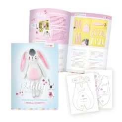 Kombi-Paket Schnittmuster Kuscheltiere "MELLY & MATTES" By Lila-Lotta + Puppenkleidung -Kullaloo naehanleitung hase melly by lila lotta 1