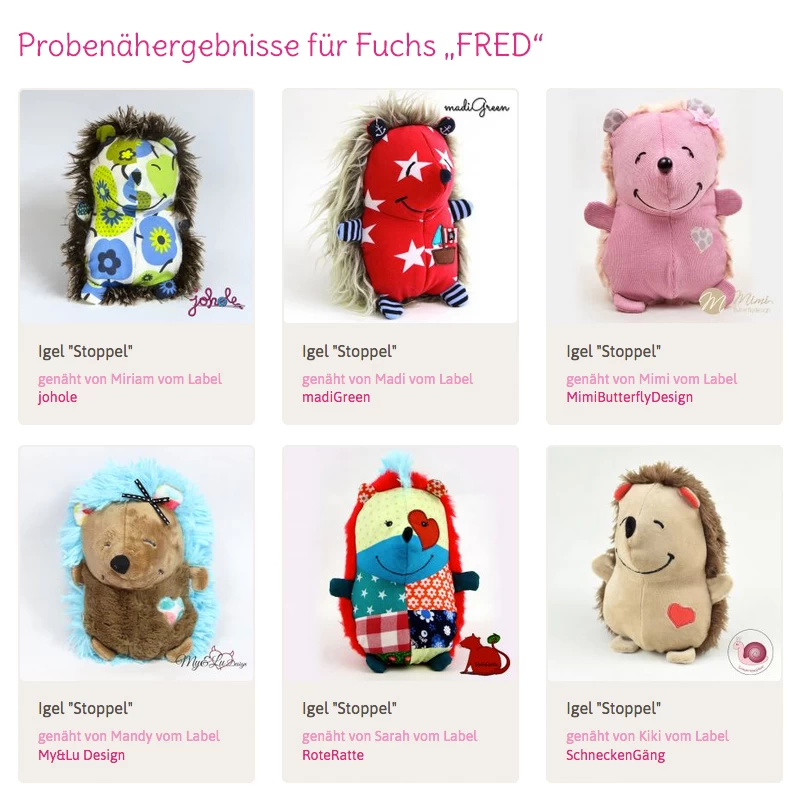 Igel Nähen Mit Papierschnittmuster "STOPPEL" 6 Igel Nähen Mit Papierschnittmuster "STOPPEL" – Bild 6