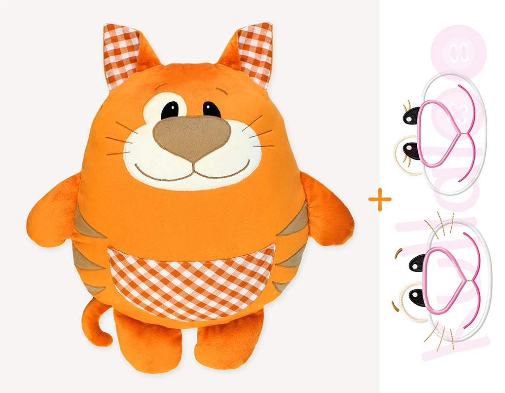 Nähanleitung Katze "LACKY" Inkl. Stickdateien 1 Nähanleitung Katze "LACKY" Inkl. Stickdateien