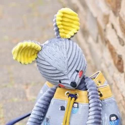 Streifen Minky Stoff Senfgelb – 5 Mm SuperSoft STRIPES -Kullaloo naehanleitung maus schnittmuster 5 1