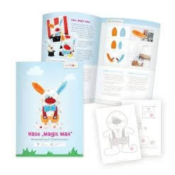 Hasen Nähen: Nähanleitung Hase "Magic Max" Mit Stickdatei Für Das Gesicht -Kullaloo naehanleitung osterhase naehen magic max 2