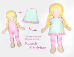 Schnittmuster Puppe „LULU“ Mit Stickdateien -Kullaloo naehanleitung puppe lulu 2 1