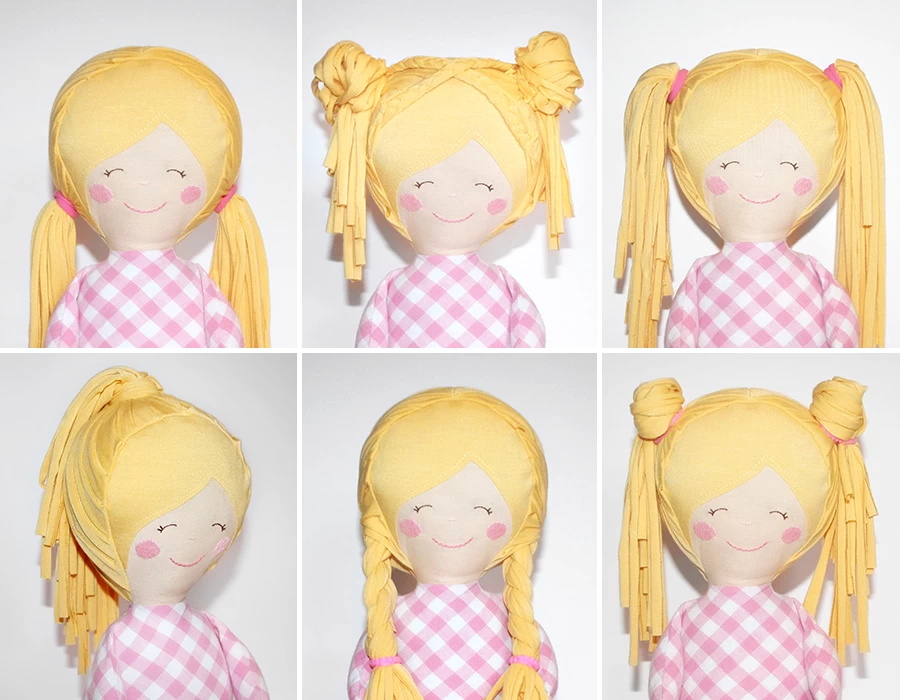 Puppe Nähen: Papierschnittmuster Stoffpuppe "LULU" 7 Puppe Nähen: Papierschnittmuster Stoffpuppe "LULU" – Bild 7