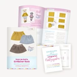 Schnittmuster Teddy Nähen Für Anfänger "BETSY BÄR" ✚ Kleidung ♥ Dress Me Bestie Serie -Kullaloo naehanleitung puppenkleidung dress me bestie rock