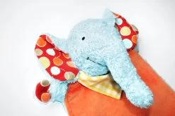 Elefanten Schnuffeltuch Nähanleitung: Papierschnittmuster "KUMI" -Kullaloo naehanleitung schnuffeltuch elefant kumi 3 1