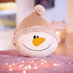 Plüsch Stoff Wollweiß – 5 Mm SuperSoft SNUGLY 17 Plüsch Stoff Wollweiß – 5 Mm SuperSoft SNUGLY -Kullaloo naehen fuer weihnachten schneemannkissen 2