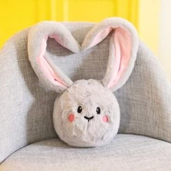 Kunstfell Grau / Platinum – 12 Mm Fluffy Rabbit ✶ FANTASTIC Furs -Kullaloo naehen ostern hase 7 1