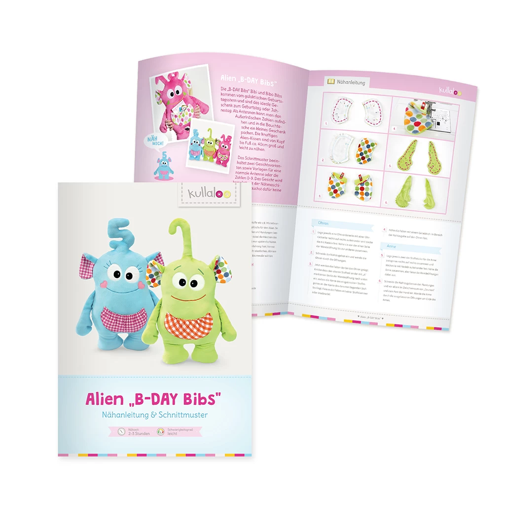 Nähset Alien "B-DAY Bibs" 5 Nähset Alien "B-DAY Bibs" – Bild 5