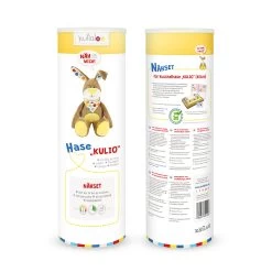 Nähset Hase "KULIO" In Braun / Gelb + Schnitt -Kullaloo naehset hase huladots 4 20160520