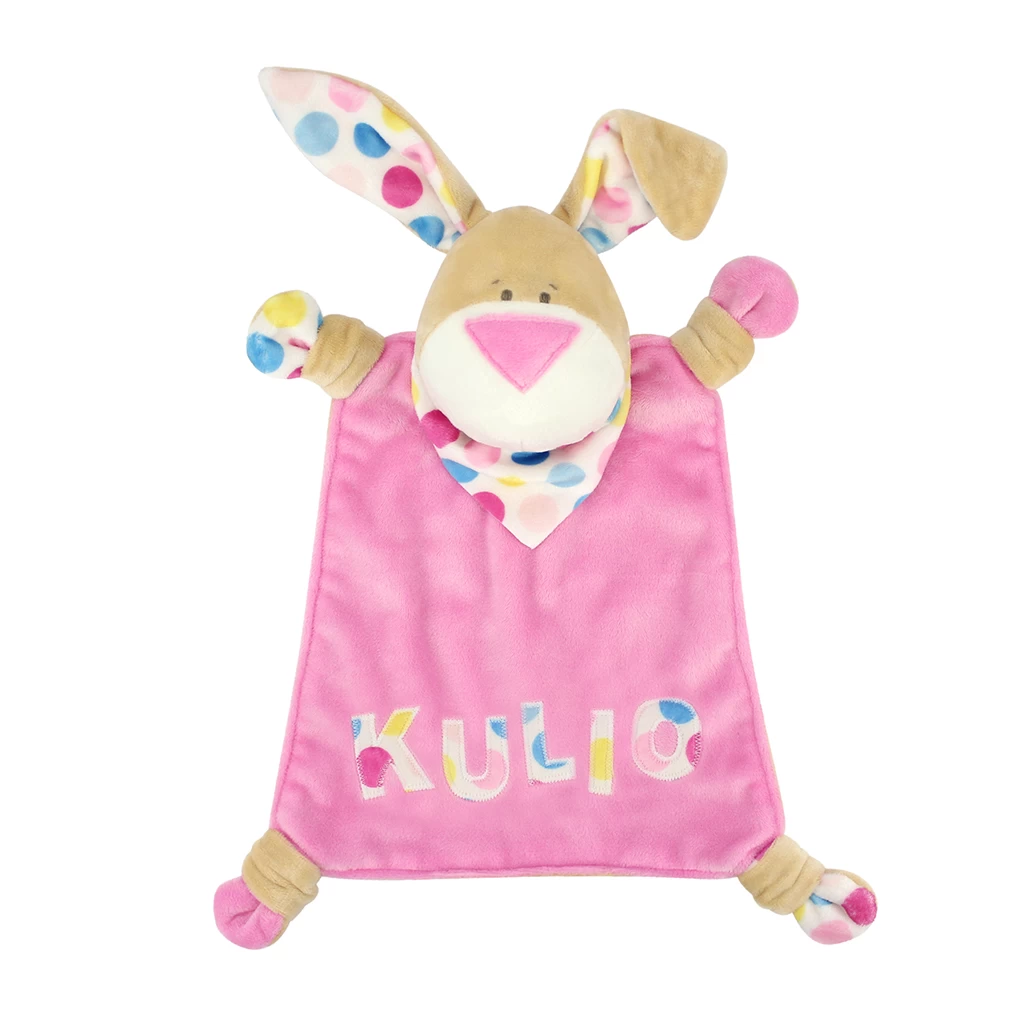 Nähset Schnuffeltuch Hase "KULIO" Beige / Rosa + Schnitt 3 Nähset Schnuffeltuch Hase "KULIO" Beige / Rosa + Schnitt – Bild 3