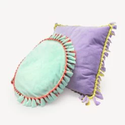 Plüschstoff Mint – 1,5 Mm SuperSoft SHORTY -Kullaloo no sew kissen fransenkissen 2