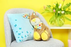 Plüschstoff Hellblau – 1,5 Mm SuperSoft SHORTY -Kullaloo ostern naehideen osterhase kissen fruehling schmetterkinge