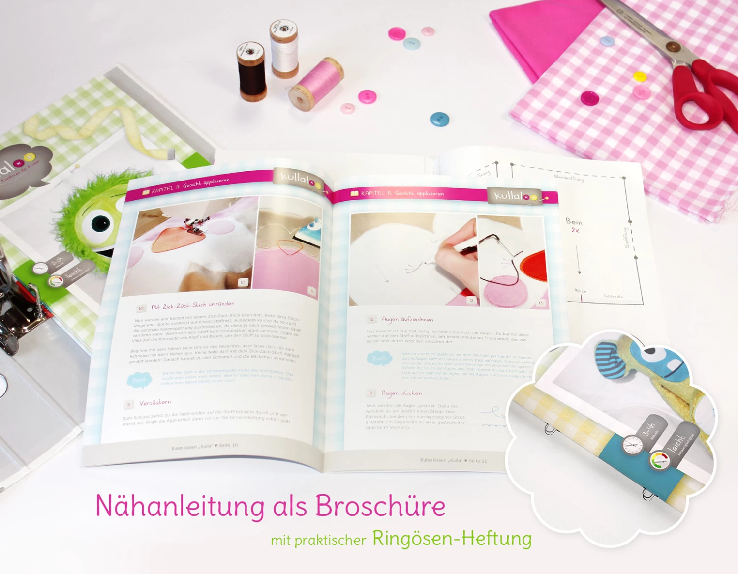 Puppe Nähen: Papierschnittmuster Stoffpuppe "LULU" 3 Puppe Nähen: Papierschnittmuster Stoffpuppe "LULU" – Bild 3