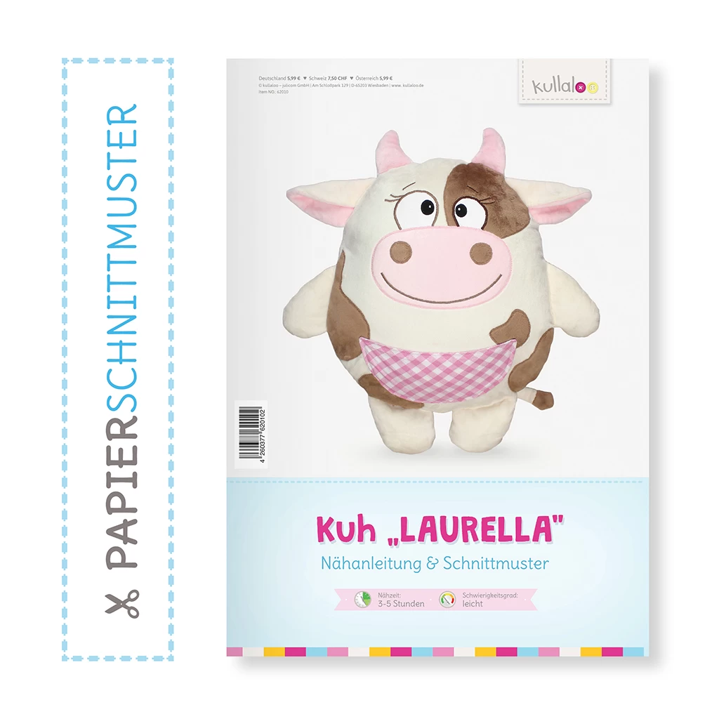 Kuh Nähanleitung: Papierschnittmuster "LAURELLA" 1 Kuh Nähanleitung: Papierschnittmuster "LAURELLA"