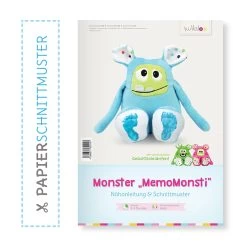 Papierschnittmuster Monster „MemoMonsti“