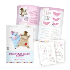 Schnittmuster Set: Flamingo FLAVIO, Einhorn Schnuffeltuch LADY LU Und Kuschelmonster MEMO MONSTI 14 Schnittmuster Set: Flamingo FLAVIO, Einhorn Schnuffeltuch LADY LU Und Kuschelmonster MEMO MONSTI -Kullaloo papierschnittmuster schnuffeltuch einhorn pferd naehanleitung DE 2