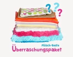 Plüsch Stoffreste - Großes Überraschungspaket, Diverse Farben