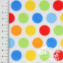 Plüschstoff Gepunktet "Hula Dots" Multi – 1,5 Mm SuperSoft SHORTY -Kullaloo pluesch gepunktet supersoft shorty huladots multi 2