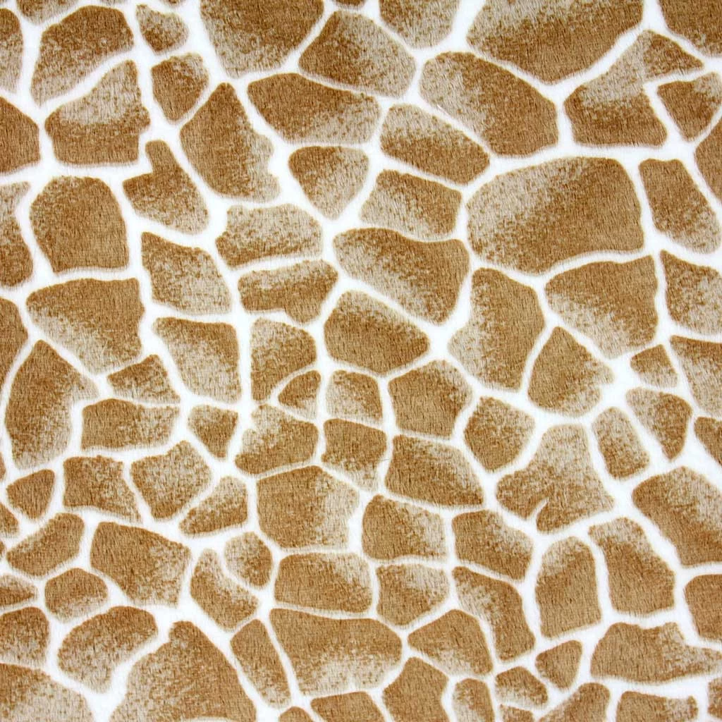 SHANNON Plüsch Giraffen-Muster – 3 Mm Flor – 0,5m 1 SHANNON Plüsch Giraffen-Muster – 3 Mm Flor – 0,5m