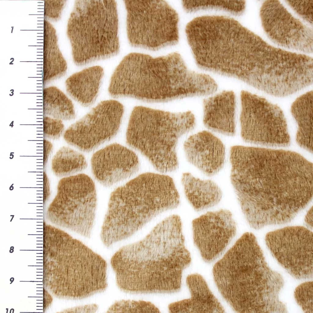 SHANNON Plüsch Giraffen-Muster – 3 Mm Flor – 0,5m 4 SHANNON Plüsch Giraffen-Muster – 3 Mm Flor – 0,5m – Bild 4