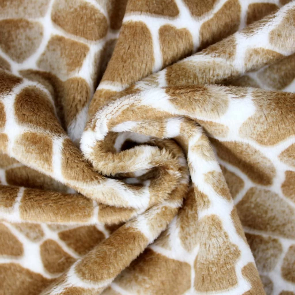 SHANNON Plüsch Giraffen-Muster – 3 Mm Flor – 0,5m 3 SHANNON Plüsch Giraffen-Muster – 3 Mm Flor – 0,5m – Bild 3