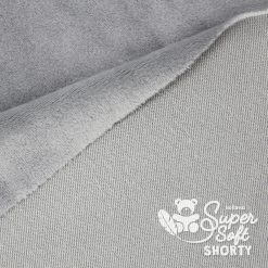 Plüschstoff Grau (silber) – 1,5 Mm SuperSoft SHORTY -Kullaloo pluesch grau meterware supersoft shorty 2