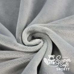 Plüschstoff Grau (silber) – 1,5 Mm SuperSoft SHORTY -Kullaloo pluesch grau meterware supersoft shorty 3