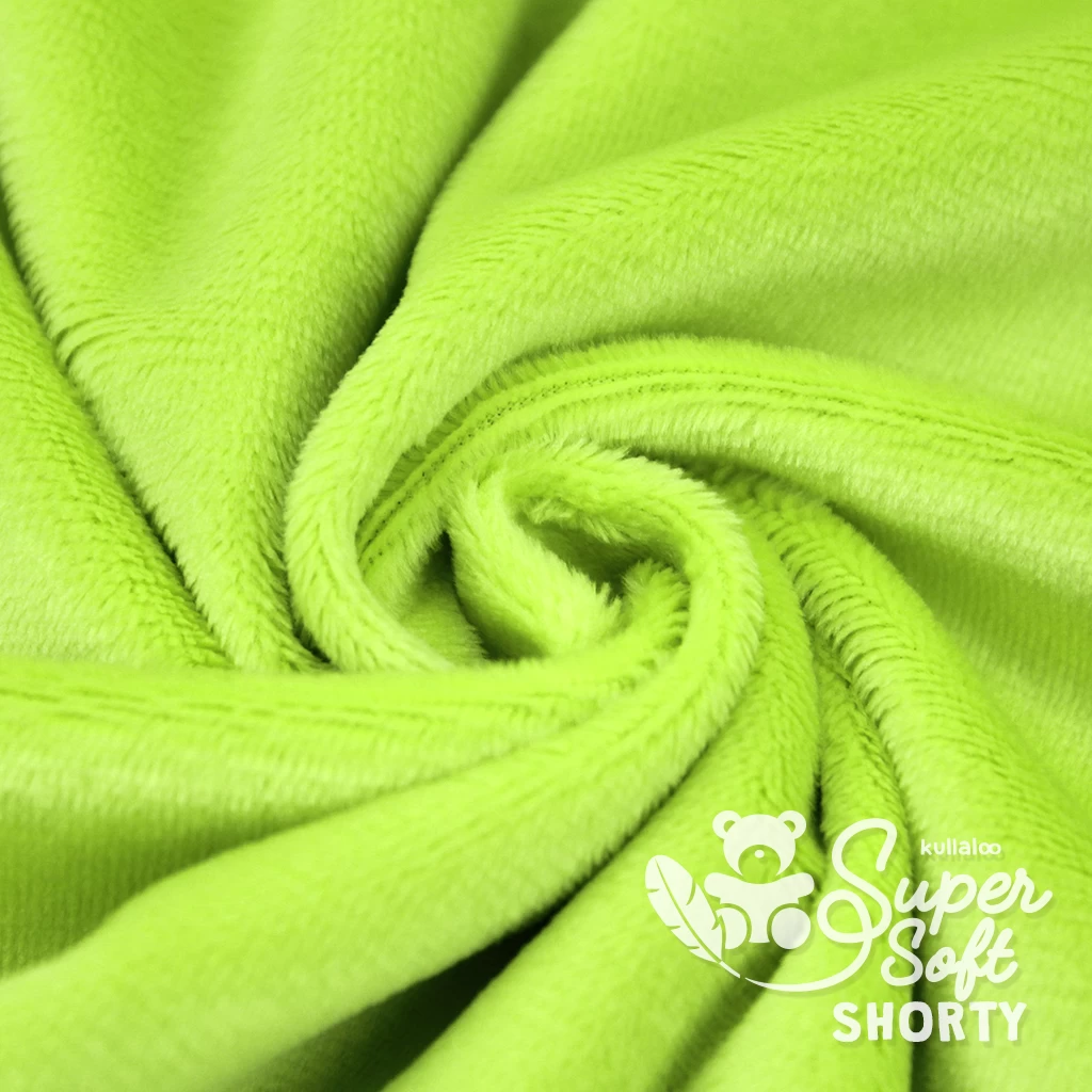 Plüschstoff Hellgrün – 1,5 Mm SuperSoft SHORTY 4 Plüschstoff Hellgrün – 1,5 Mm SuperSoft SHORTY – Bild 4