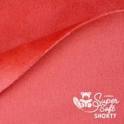 Plüschstoff Rot – 1,5 Mm SuperSoft SHORTY -Kullaloo pluesch rot meterware supersoft shorty 2
