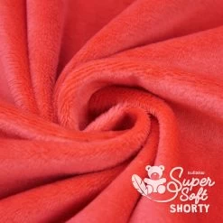 Plüschstoff Rot – 1,5 Mm SuperSoft SHORTY -Kullaloo pluesch rot meterware supersoft shorty 3