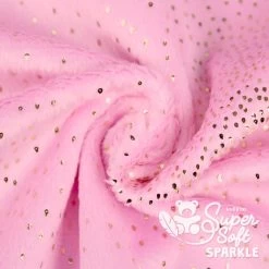 Plüsch Stoff Glitzer Rosa – 2 Mm SuperSoft SPARKLE -Kullaloo pluesch stoff glitzer hotpink 3