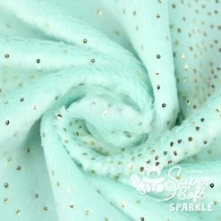 Plüsch Glitzer Stoff Meterware Helles Mint – 2 Mm SuperSoft SPARKLE 11 Plüsch Glitzer Stoff Meterware Helles Mint – 2 Mm SuperSoft SPARKLE -Kullaloo pluesch stoff glitzer lightmint 3