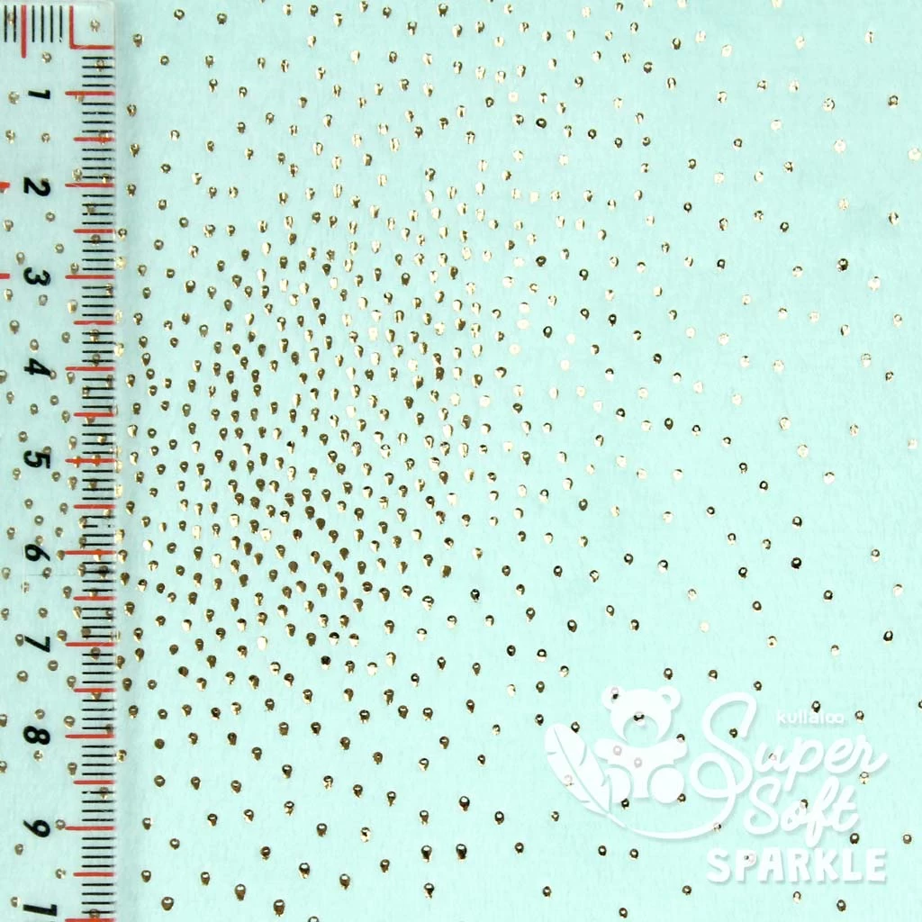 Plüsch Glitzer Stoff Meterware Helles Mint – 2 Mm SuperSoft SPARKLE 4 Plüsch Glitzer Stoff Meterware Helles Mint – 2 Mm SuperSoft SPARKLE – Bild 4