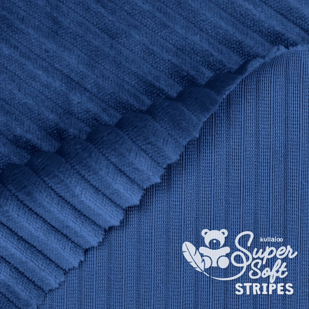 Streifen Minky Stoff Dunkelblau – 5 Mm SuperSoft STRIPES 4 Streifen Minky Stoff Dunkelblau – 5 Mm SuperSoft STRIPES – Bild 4