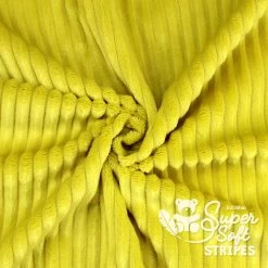 Streifen Minky Stoff Senfgelb – 5 Mm SuperSoft STRIPES -Kullaloo plueschstoff streifen struktur supersoft stripes senfgelb 4