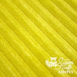 Streifen Minky Stoff Senfgelb – 5 Mm SuperSoft STRIPES -Kullaloo plueschstoff streifen struktur supersoft stripes senfgelb 5