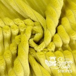 Streifen Minky Stoff Senfgelb – 5 Mm SuperSoft STRIPES