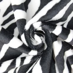 SHANNON Plüsch Zebra-Muster – 3 Mm Flor – 0,5m -Kullaloo plueschstoff zebra shannon c3 4