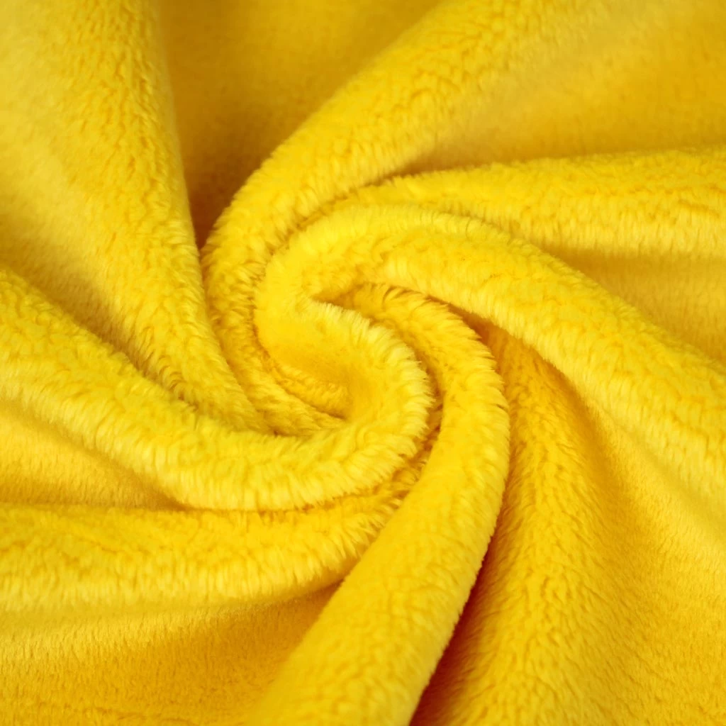 PlushMinky™ Minky Stoff Gelb ("Aspen Gold") – 3 Mm Flor – 0,5m 3 PlushMinky™ Minky Stoff Gelb ("Aspen Gold") – 3 Mm Flor – 0,5m – Bild 3