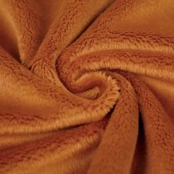 PlushMinky™ Minky Stoff Ginger / Orangerot ("Pumpkin Spice") – 3 Mm Flor – 0,5m 6 PlushMinky™ Minky Stoff Ginger / Orangerot ("Pumpkin Spice") – 3 Mm Flor – 0,5m -Kullaloo plush minky pumpkin spice 3