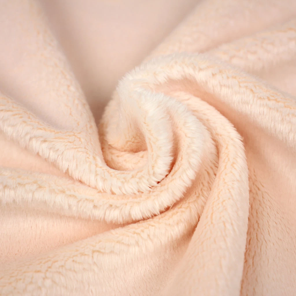 PlushMinky™ Minky Stoff Hellrosa ("Soft Pink") – 3 Mm Flor – 0,5m 3 PlushMinky™ Minky Stoff Hellrosa ("Soft Pink") – 3 Mm Flor – 0,5m – Bild 3