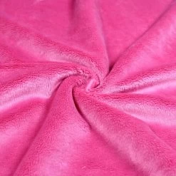PlushMinky™ Minky Stoff Pink ("Azalea Pink") – 3 Mm Flor – 0,5m -Kullaloo plush minky stoff pink azalea 3