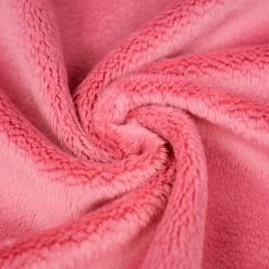 PlushMinky™ Minky Stoff "Strawberry Ice" – 3 Mm Flor – 0,5m -Kullaloo plush minky strawberry ice 3