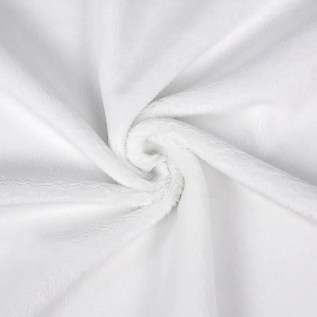 PlushMinky™ Minky Stoff Weiß – 3 Mm Flor – 0,5m 1 PlushMinky™ Minky Stoff Weiß – 3 Mm Flor – 0,5m
