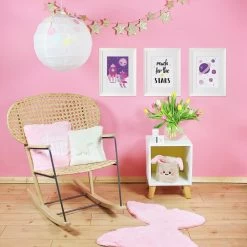 Kinderzimmer Bilder: Poster Einhorn Im Weltraum Als A4 3er-Set -Kullaloo poster 3er set einhorn rakete illustration rosa 6
