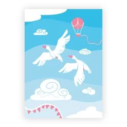 Poster Für Babyzimmer: A4 3er-Set Mit Gänse Illustration Und Spruch "Spread Your Wings And Fly" 17 Poster Für Babyzimmer: A4 3er-Set Mit Gänse Illustration Und Spruch "Spread Your Wings And Fly" -Kullaloo poster 3er set gaense illustration 4