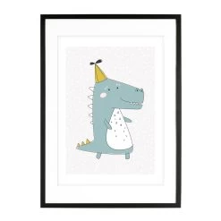 A3 Poster Kinderzimmer Jungen Und Mädchen "Krokodil Mit Hut" 10 A3 Poster Kinderzimmer Jungen Und Mädchen "Krokodil Mit Hut" -Kullaloo poster A3 krokodil 4