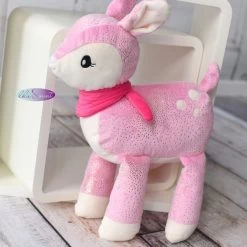 Plüsch Stoff Glitzer Rosa – 2 Mm SuperSoft SPARKLE -Kullaloo reh lilaundmint glitzer pluesch 1