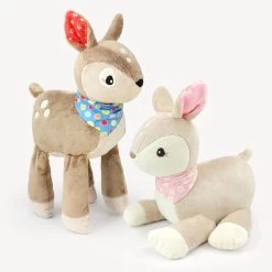 Plüschstoff "12in1" Musterprint – 1,5 Mm SuperSoft SHORTY – Panel 100 X 150 Cm -Kullaloo reh naehen schnittmuster reh rehkitz momo