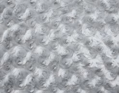 SHANNON Rosenplüsch Grau / Silber – 12 Mm Flor – 0,5m